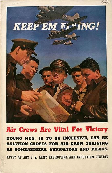 Army_Keep Em Flying - Air Crews Recuritment Poster